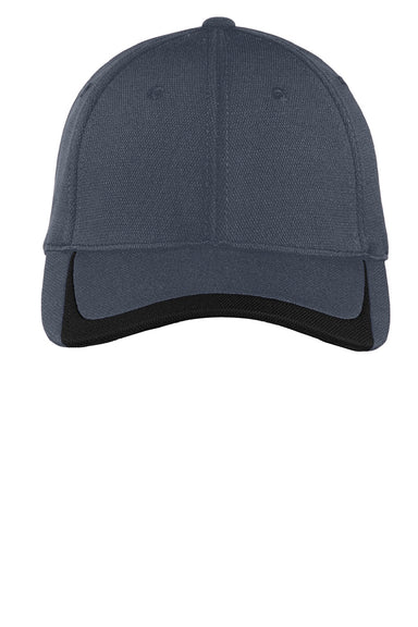 Sport-Tek Hats STC24 Mens Moisture Wicking Adjustable Hat Graphite Grey/Black Flat Front