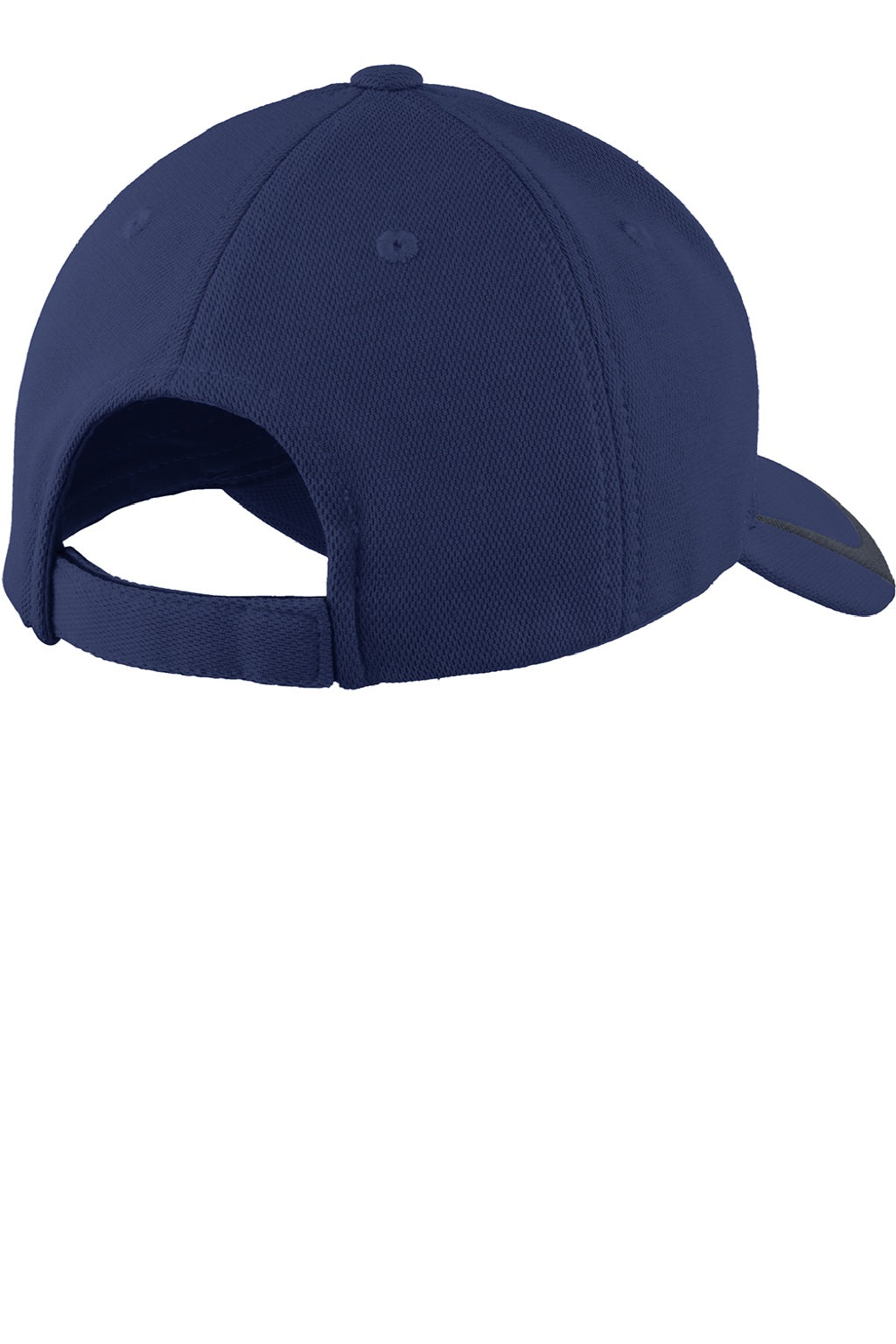 Sport-Tek Hats STC24 Mens Moisture Wicking Adjustable Hat True Navy Blue/Graphite Grey Flat Back