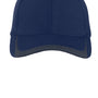 Sport-Tek Hats Mens Moisture Wicking Adjustable Hat - True Navy Blue/Graphite Grey
