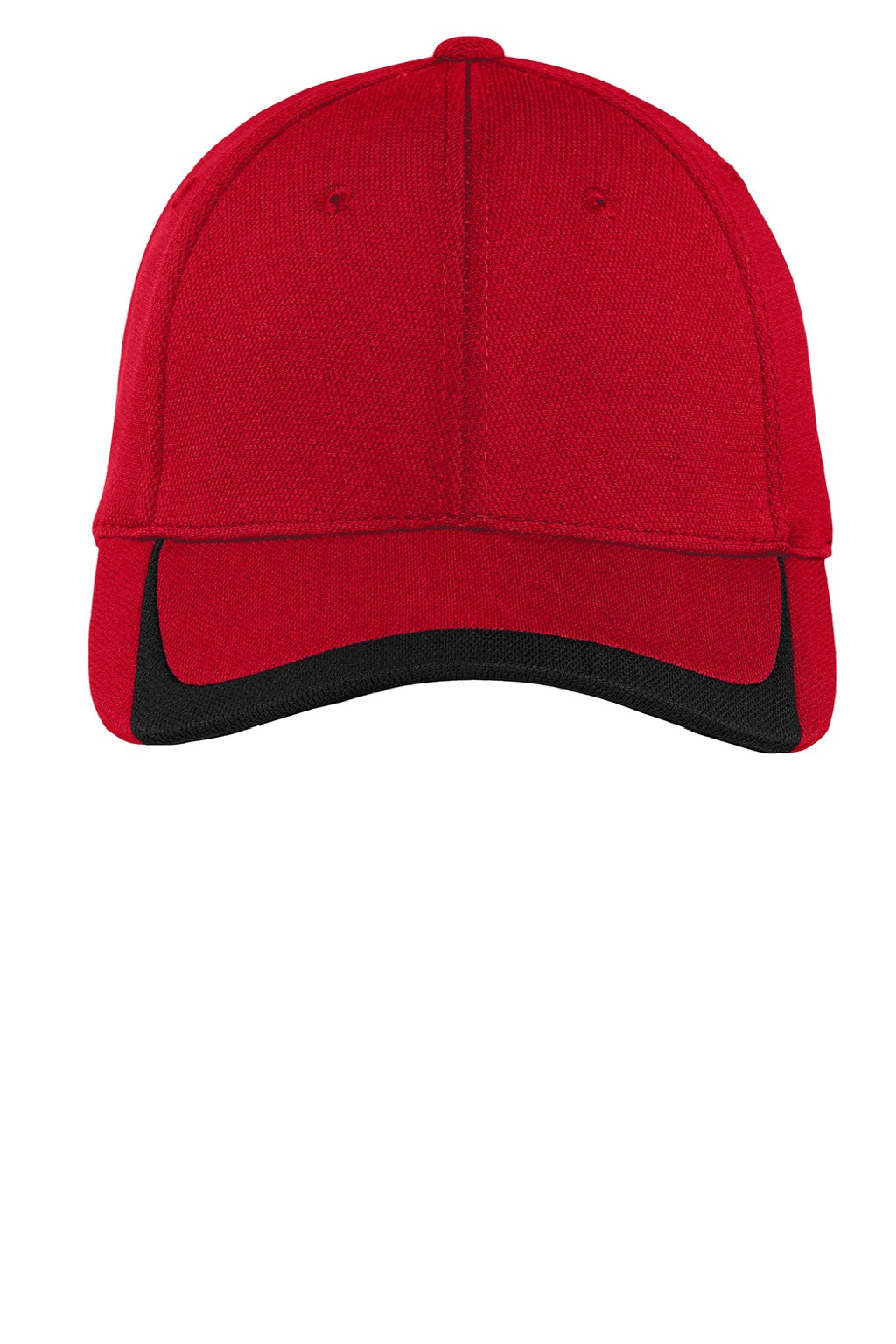 Sport-Tek Hats STC24 Mens Moisture Wicking Adjustable Hat True Red/Black Flat Front