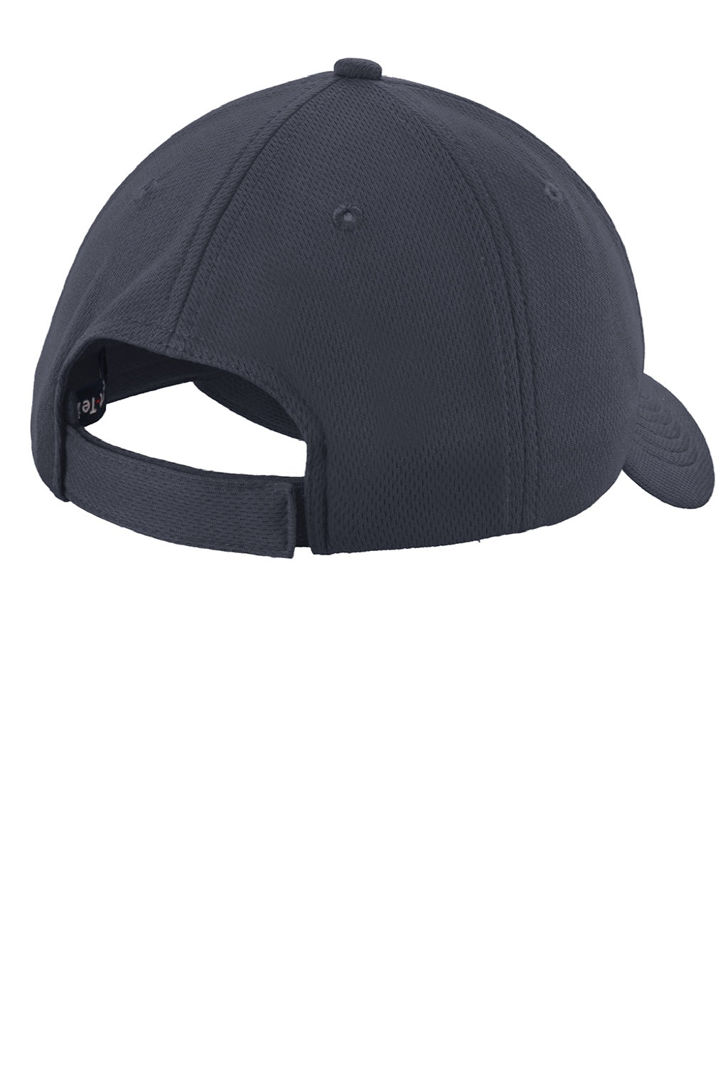 Sport-Tek Hats STC26 Mens Moisture Wicking Adjustable Hat Graphite Grey Flat Back