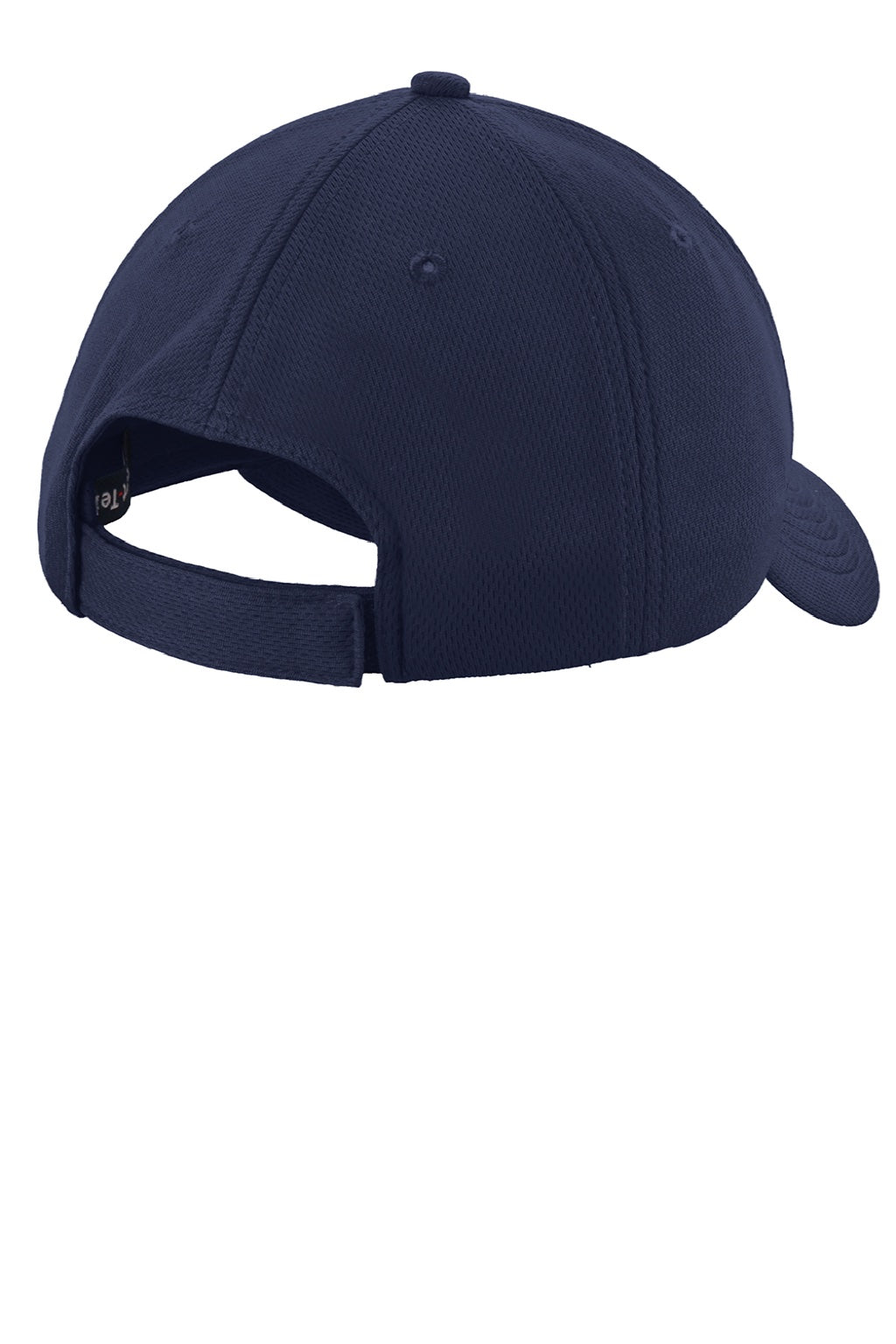 Sport-Tek Hats STC26 Mens Moisture Wicking Adjustable Hat True Navy Blue Flat Back