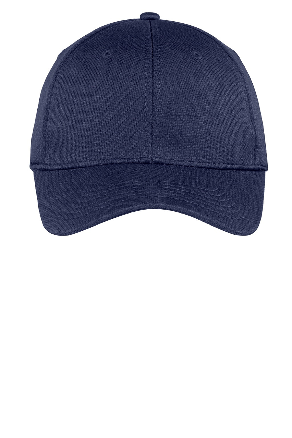 Sport-Tek Hats STC26 Mens Moisture Wicking Adjustable Hat True Navy Blue Flat Front