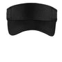 Sport-Tek Hats Mens Moisture Wicking RacerMesh Adjustable Visor - Black