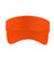 Sport-Tek Hats STC27 Mens Moisture Wicking RacerMesh Adjustable Visor Neon Orange Flat Front