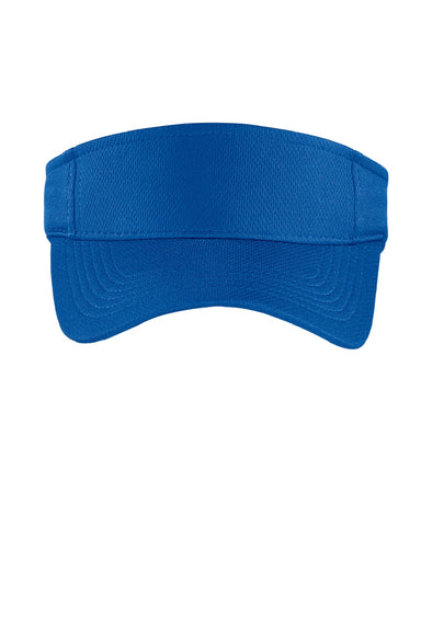 Sport-Tek Hats STC27 Mens Moisture Wicking RacerMesh Adjustable Visor True Royal Blue Flat Front