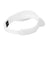 Sport-Tek Hats STC27 Mens Moisture Wicking RacerMesh Adjustable Visor White Flat Back