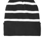 Sport-Tek Hats Unisex Striped Beanie - Black/White