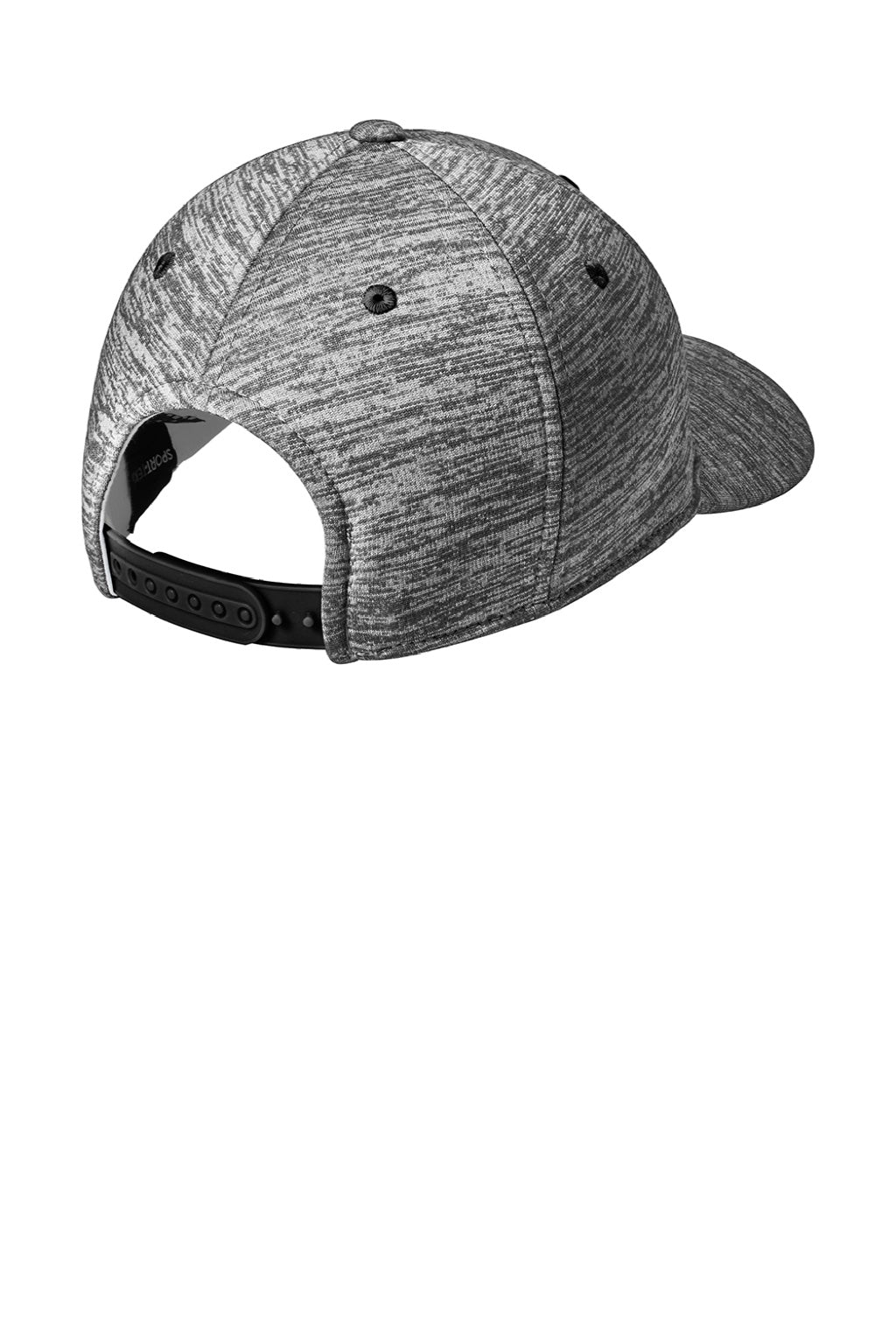 Sport-Tek Hats STC34 Mens Adjustable Hat Black Electric Flat Back