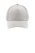 Sport-Tek Hats STC36 Mens Adjustable Trucker Hat Silver Grey/White Flat Front