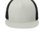 Sport-Tek Hats Mens Adjustable Trucker Hat - Silver Grey/Black