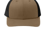 Sport-Tek Hats Mens Adjustable Trucker Hat - Elm Brown/Black