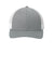 Sport-Tek Hats STC39 Mens Adjustable Trucker Hat Heather Grey/White Flat Front