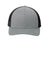 Sport-Tek Hats STC39 Mens Adjustable Trucker Hat Heather Grey/Black Flat Front