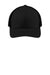 Sport-Tek Hats STC39 Mens Adjustable Trucker Hat Black Flat Front