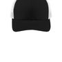 Sport-Tek Hats Mens Adjustable Trucker Hat - Black/White