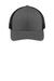 Sport-Tek Hats STC39 Mens Adjustable Trucker Hat Graphite Grey/Black Flat Front