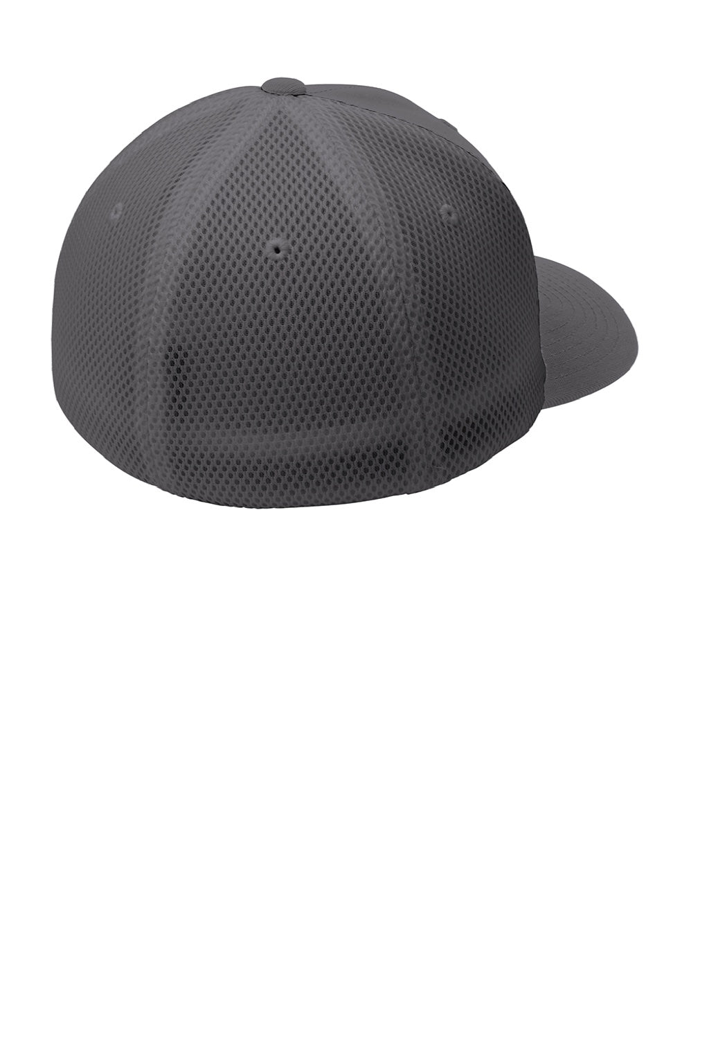 Sport-Tek Hats STC40 Stretch Fit Hat Graphite Grey Flat Back