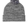 Sport-Tek Hats Unisex Heather Pom Pom Beanie - Heather Grey