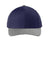 Sport-Tek Hats STC43 Mens Curve Bill Snapback Hat True Navy Blue/Heather Grey Flat Front