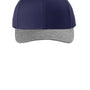 Sport-Tek Hats Mens Curve Bill Snapback Hat - True Navy Blue/Heather Grey