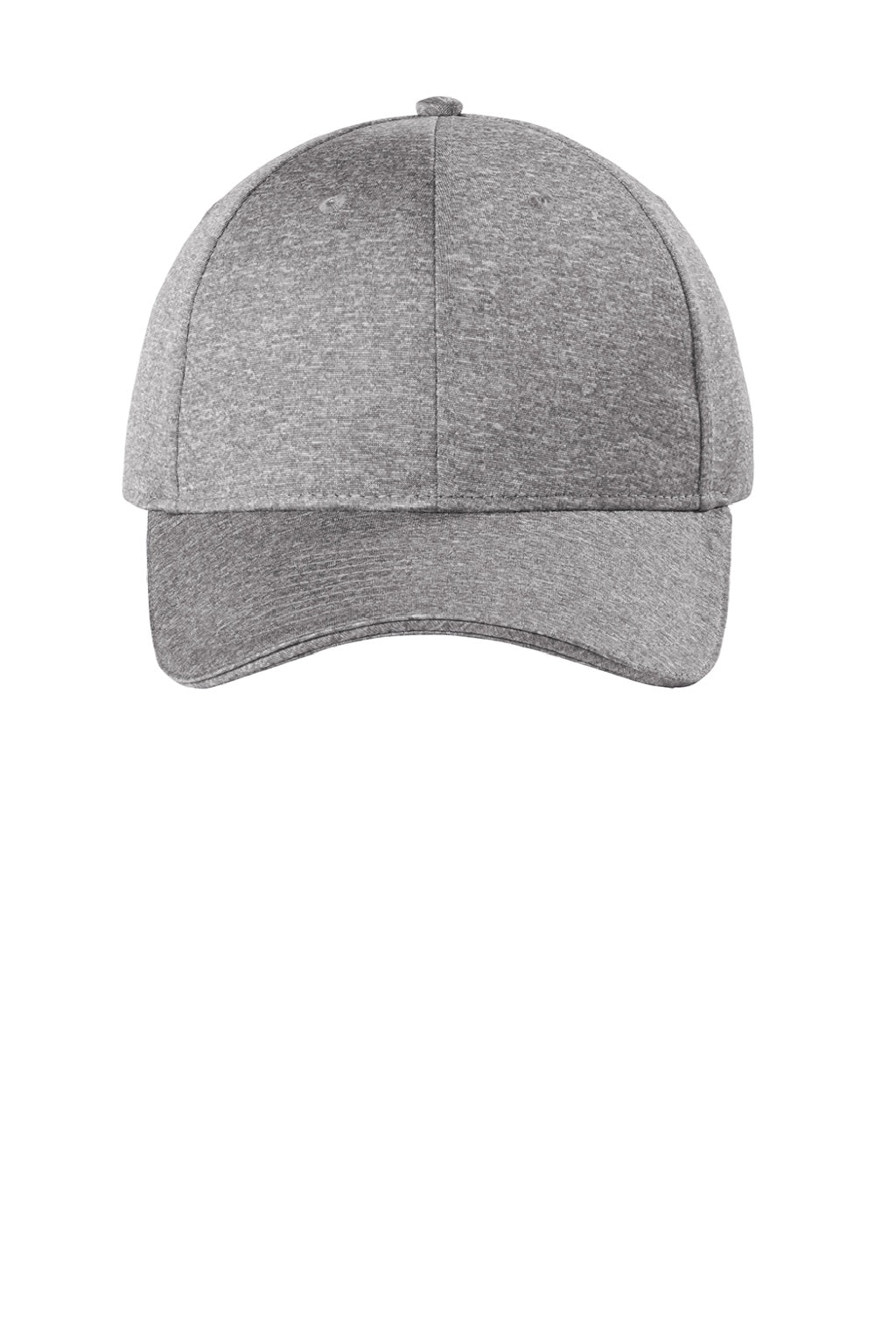Sport-Tek Hats STC44 Mens Contender Moisture Wicking Snapback Hat Heather Vintage Grey Flat Front