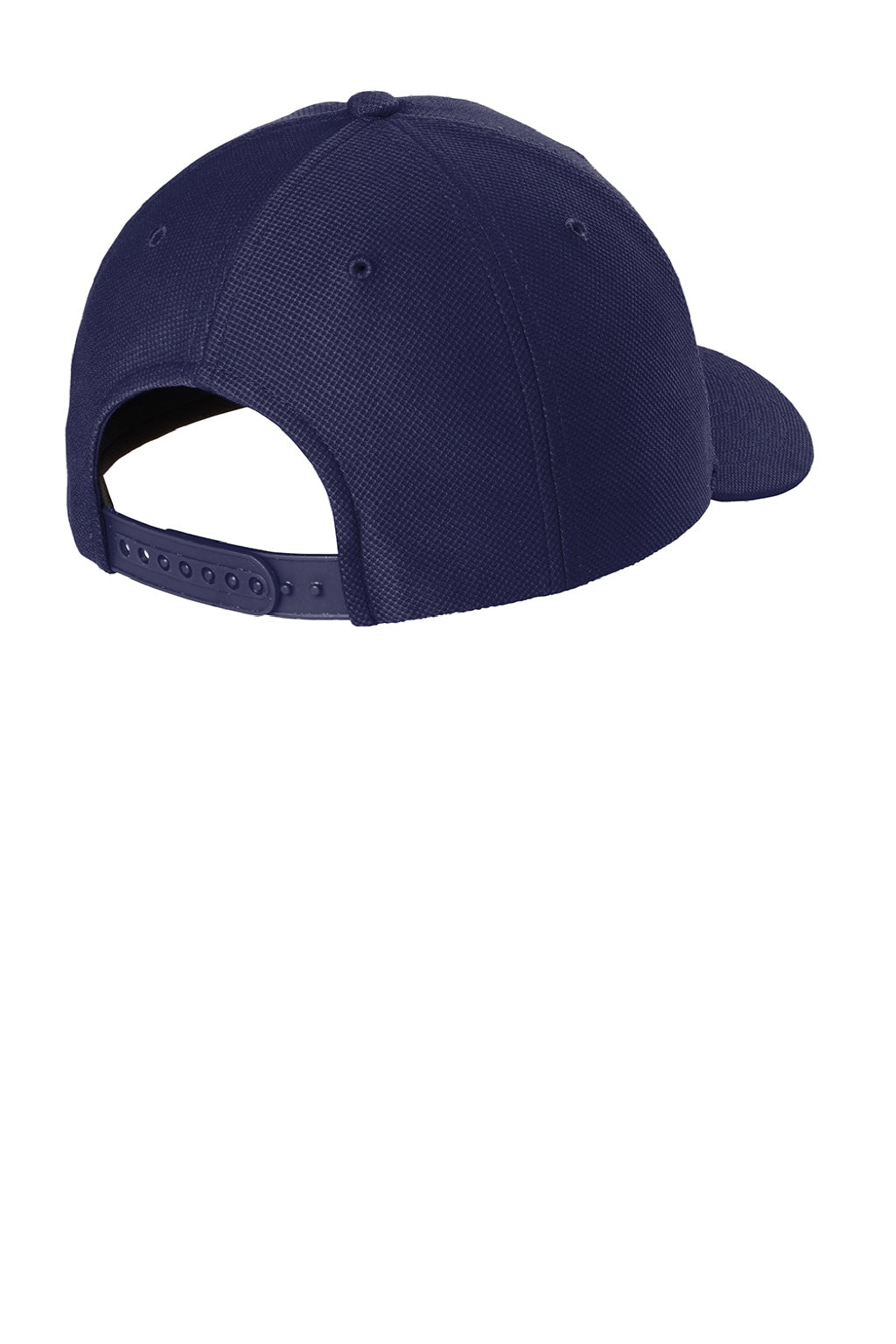 Sport-Tek Hats STC50 Mens Action Moisture Wicking Snapback Hat True Navy Blue Flat Back