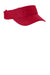 Sport-Tek Hats STC51 Mens Action Moisture Wicking Adjustable Visor True Red Flat Front