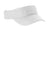 Sport-Tek Hats STC51 Mens Action Moisture Wicking Adjustable Visor White Flat Front