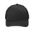 Sport-Tek Hats STC54 Mens Adjustable Retro Trucker Hat Black Flat Front