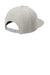 Sport-Tek Hats STC55 Mens Premium 5 Panel Snapback Hat Heather Grey Flat Back