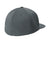 Sport-Tek Hats STC56 Mens Moisture Wicking Flexfit Flat Bill Hat Iron Grey Flat Back