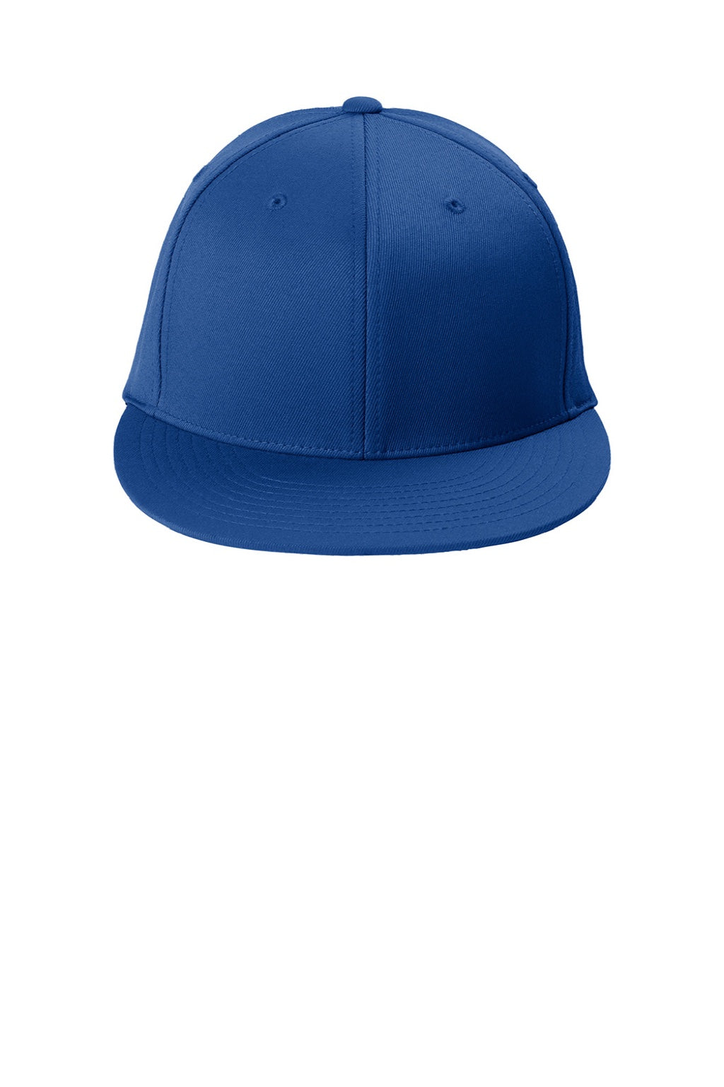 Sport-Tek Hats STC56 Mens Moisture Wicking Flexfit Flat Bill Hat True Royal Blue Flat Front