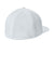Sport-Tek Hats STC56 Mens Moisture Wicking Flexfit Flat Bill Hat White Flat Back
