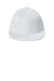 Sport-Tek Hats STC56 Mens Moisture Wicking Flexfit Flat Bill Hat White Flat Front