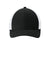 Sport-Tek Hats STC60 Mens Moisture Wicking Stretch-Tek Mesh Back Hat Black/White Flat Front