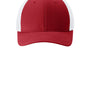 Sport-Tek Hats Mens Moisture Wicking Stretch-Tek Mesh Back Hat - Deep Red/White