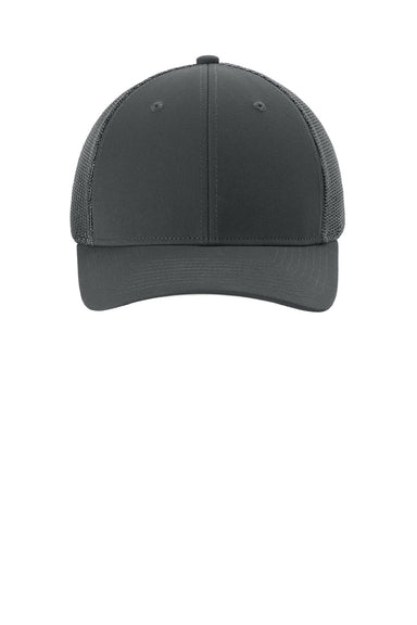 Sport-Tek Hats STC60 Mens Moisture Wicking Stretch-Tek Mesh Back Hat Iron Grey/Iron Grey Flat Front