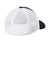 Sport-Tek Hats STC60 Mens Moisture Wicking Stretch-Tek Mesh Back Hat True Navy Blue/White Flat Back