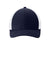 Sport-Tek Hats STC60 Mens Moisture Wicking Stretch-Tek Mesh Back Hat True Navy Blue/White Flat Front