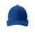 Sport-Tek Hats STC60 Mens Moisture Wicking Stretch-Tek Mesh Back Hat True Royal Blue/White Flat Front