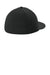 Sport-Tek Hats STC64 Mens Pro Cut Moisture Wicking Stretch-Tek Hat Black Flat Back