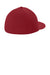 Sport-Tek Hats STC64 Mens Pro Cut Moisture Wicking Stretch-Tek Hat Deep Red Flat Back