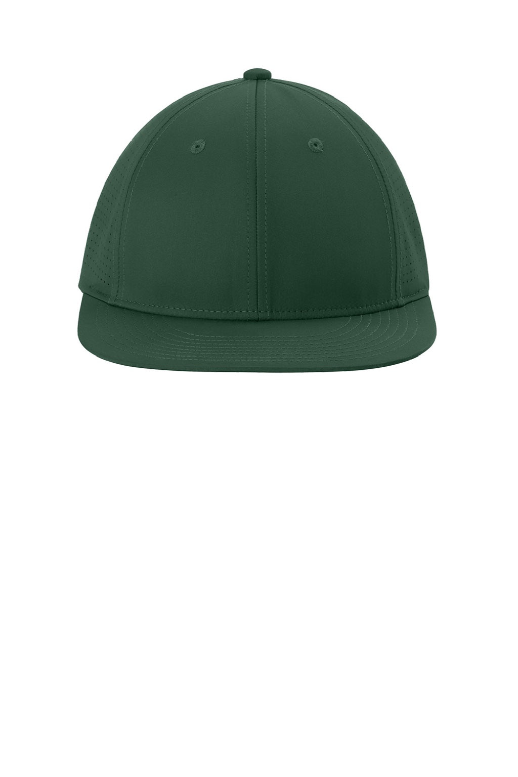 Sport-Tek Hats STC64 Mens Pro Cut Moisture Wicking Stretch-Tek Hat Forest Green Flat Front