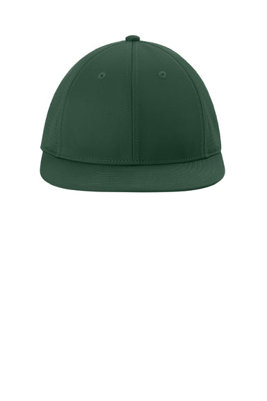 Sport-Tek Hats STC64 Mens Pro Cut Moisture Wicking Stretch-Tek Hat Forest Green Flat Front