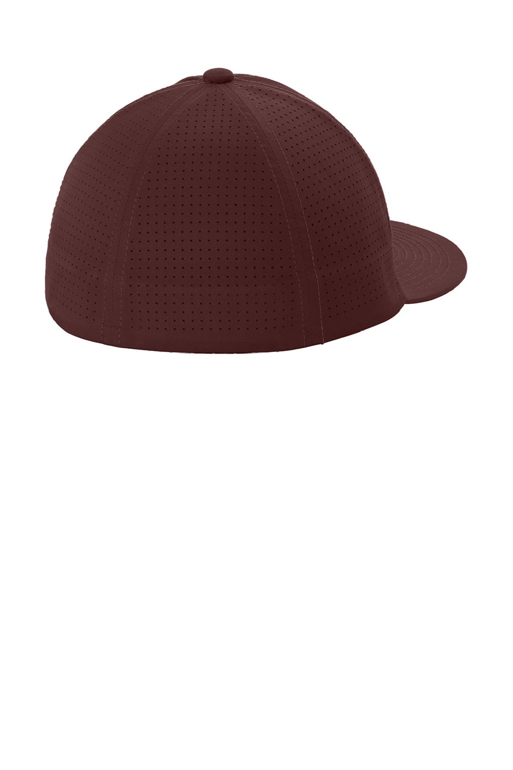 Sport-Tek Hats STC64 Mens Pro Cut Moisture Wicking Stretch-Tek Hat Maroon Flat Back