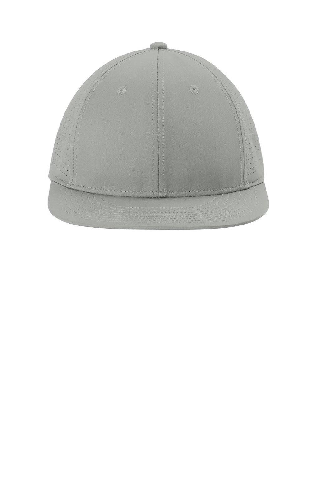 Sport-Tek Hats STC64 Mens Pro Cut Moisture Wicking Stretch-Tek Hat Silver Grey Flat Front