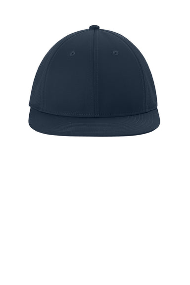 Sport-Tek Hats STC64 Mens Pro Cut Moisture Wicking Stretch-Tek Hat True Navy Blue Flat Front