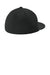 Sport-Tek Hats STC64 Mens Pro Cut Moisture Wicking Stretch-Tek Hat White/Black/Black Flat Back