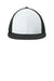 Sport-Tek Hats STC64 Mens Pro Cut Moisture Wicking Stretch-Tek Hat White/Black/Black Flat Front